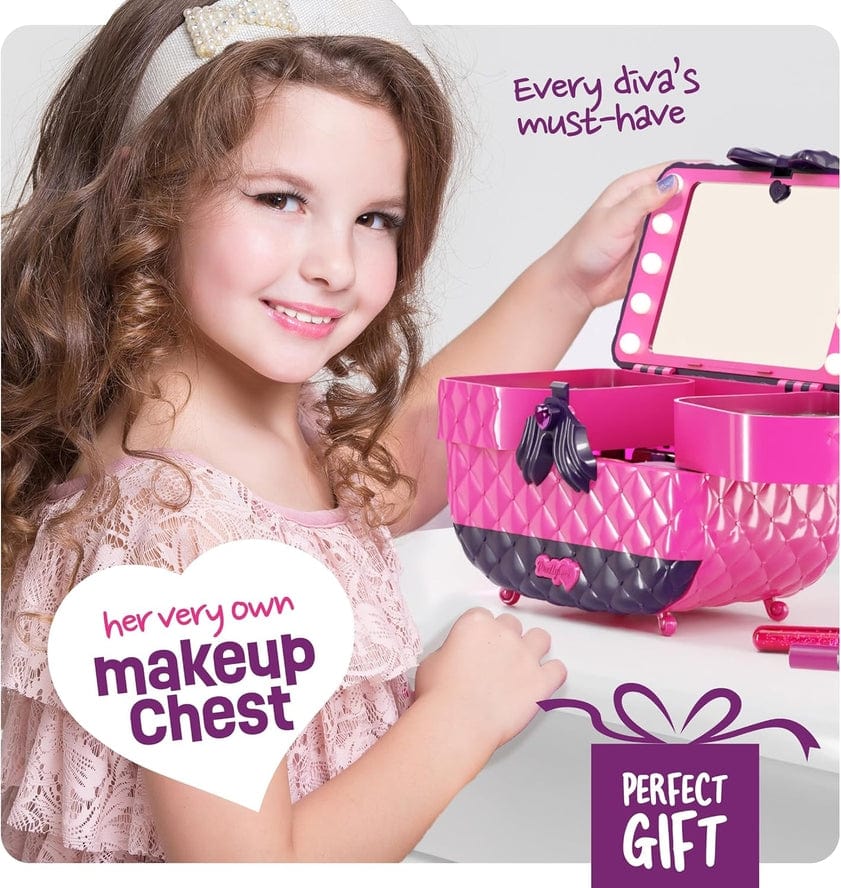 Dan&Darci Dan&Darci Light Up Makeup Kit For Kids, Real Girls Make Up Set - Little Miss Muffin Children & Home