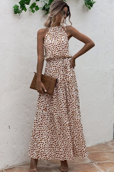 Miss Sparkling Miss Sparkling Animal Print Halter Dress - Little Miss Muffin Children & Home