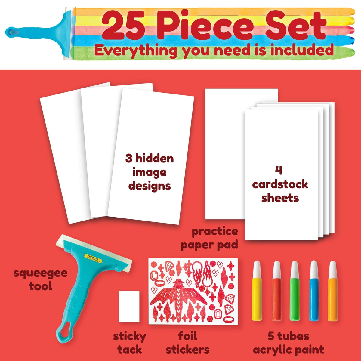 Faber Castell Faber Castell Magic Reveal Squeegee Art Dragon - Little Miss Muffin Children & Home