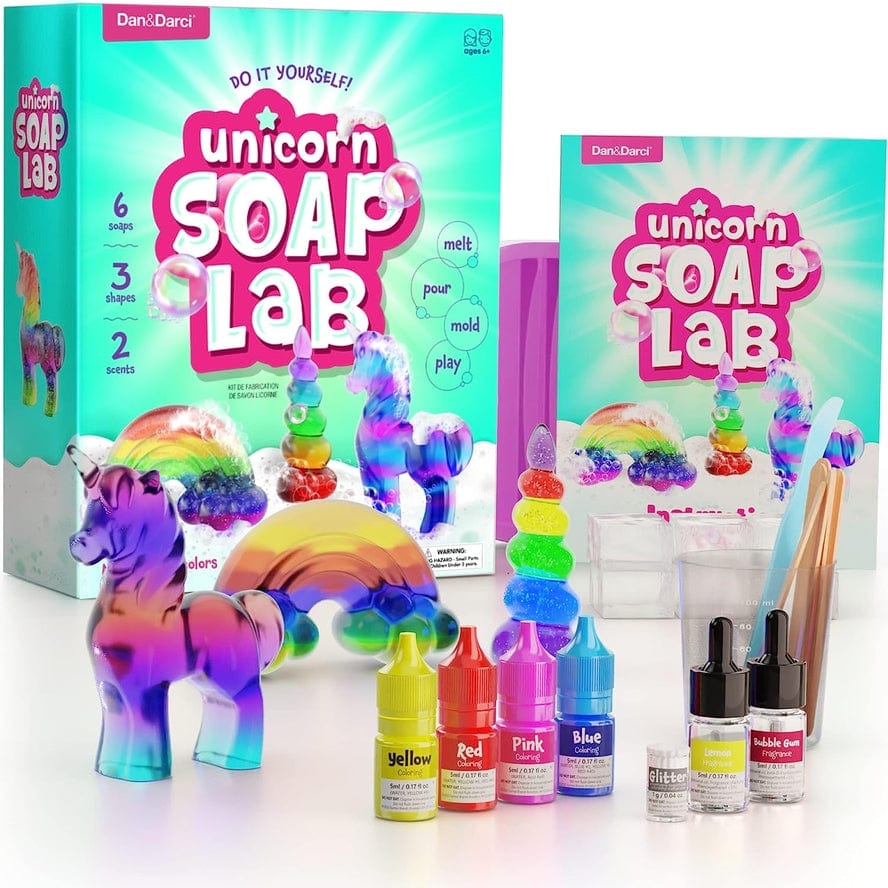 Dan&Darci Dan&Darci Unicorn Soap Making Kit Make Your Own Soap Kits - Little Miss Muffin Children & Home