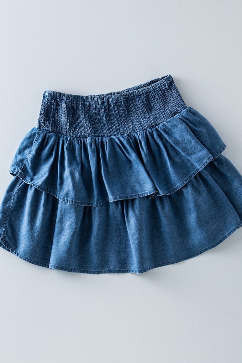 Urban Daizy Urban Daizy Tiered Ruffle Smocked Waist Skirt - Little Miss Muffin Children & Home