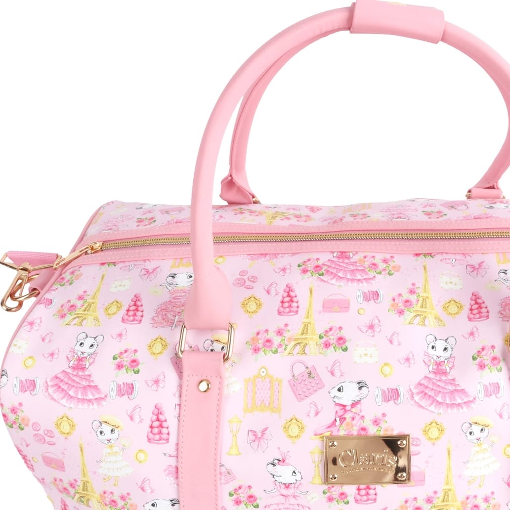 Pink Poppy Claris the Chicest Mouse in Paris Duffle Bag