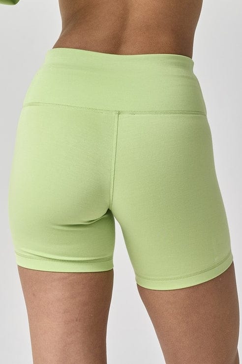 Papermoon Papermoon Zoey Loose Fit Seam Top and Bike Shorts Set in Lime - Little Miss Muffin Children & Home