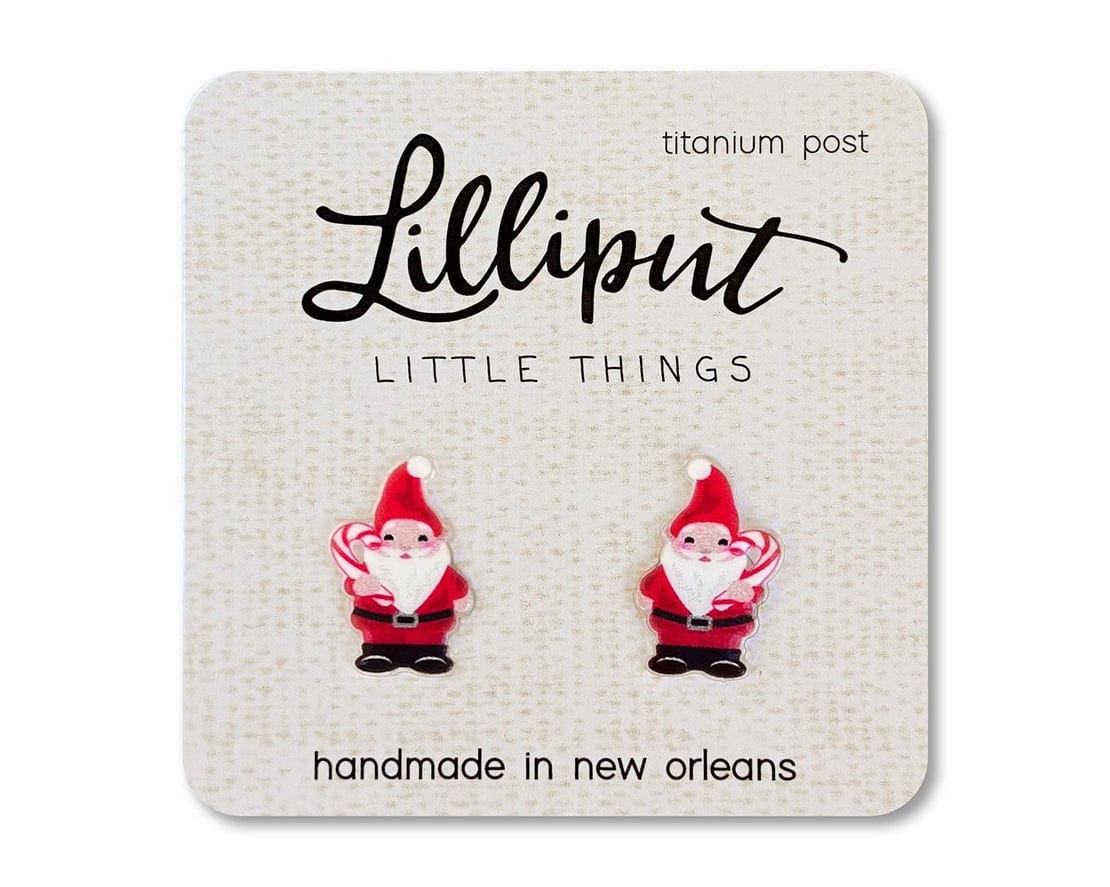 Lilliput Little Things Lilliput Little Things Santa Gnome Christmas Earrings - Little Miss Muffin Children & Home