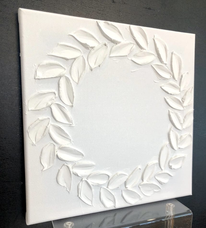 Paint Your Own Canvas Leaf Wreath 12x12