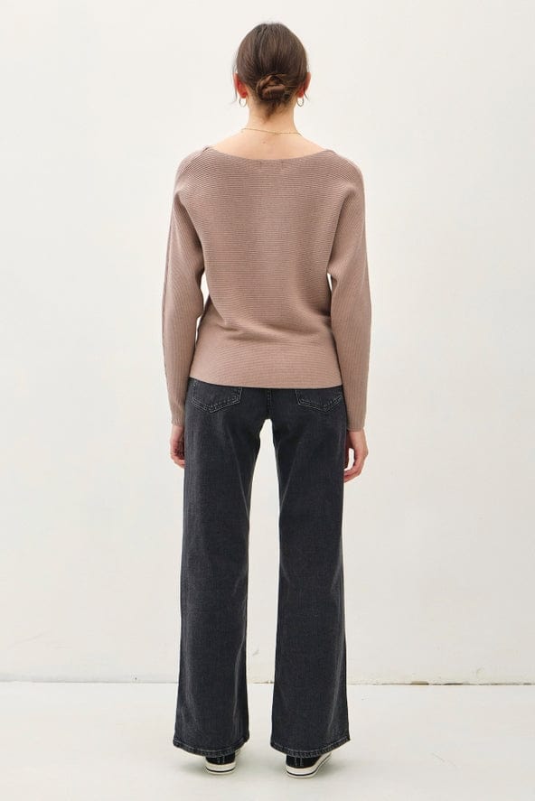 Be Cool Be Cool The Shelby Sweater Boat Neck Dolman Sleeve Pullover Knit Top - Little Miss Muffin Children & Home