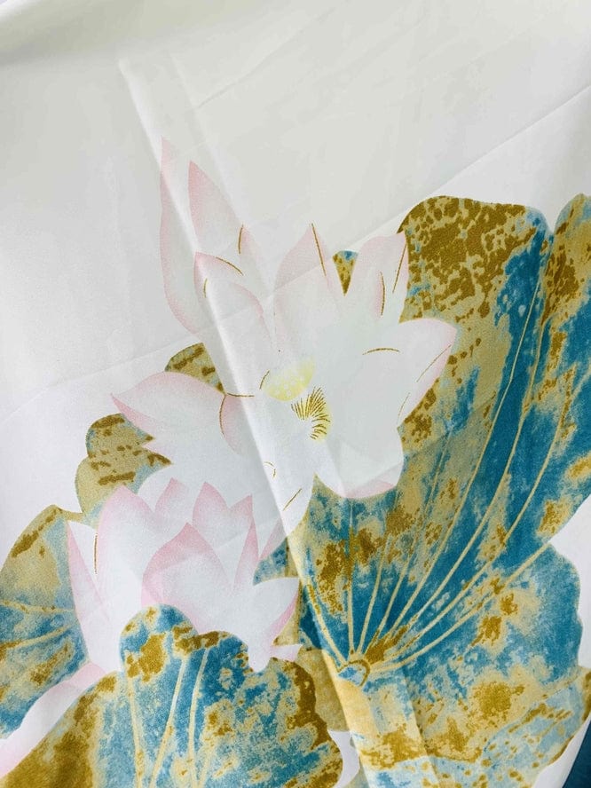 JC Sunny Fashion JC Sunny Silk-Feeling Lotus Floral & Leaf Scarf - Little Miss Muffin Children & Home