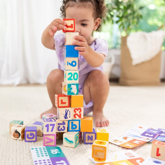 Melissa & Doug Melissa & Doug Ms Rachel Blocks + Activity Cards - Little Miss Muffin Children & Home