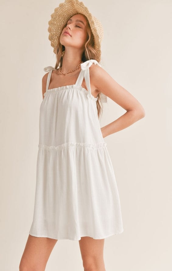 Sadie & Sage Sadie & Sage Sugarloaf Tiered Dress with Tie Straps - Little Miss Muffin Children & Home