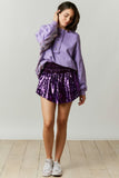 Sheer Trend Wide Waist Band Sequin Skort - Little Miss Muffin Children & Home