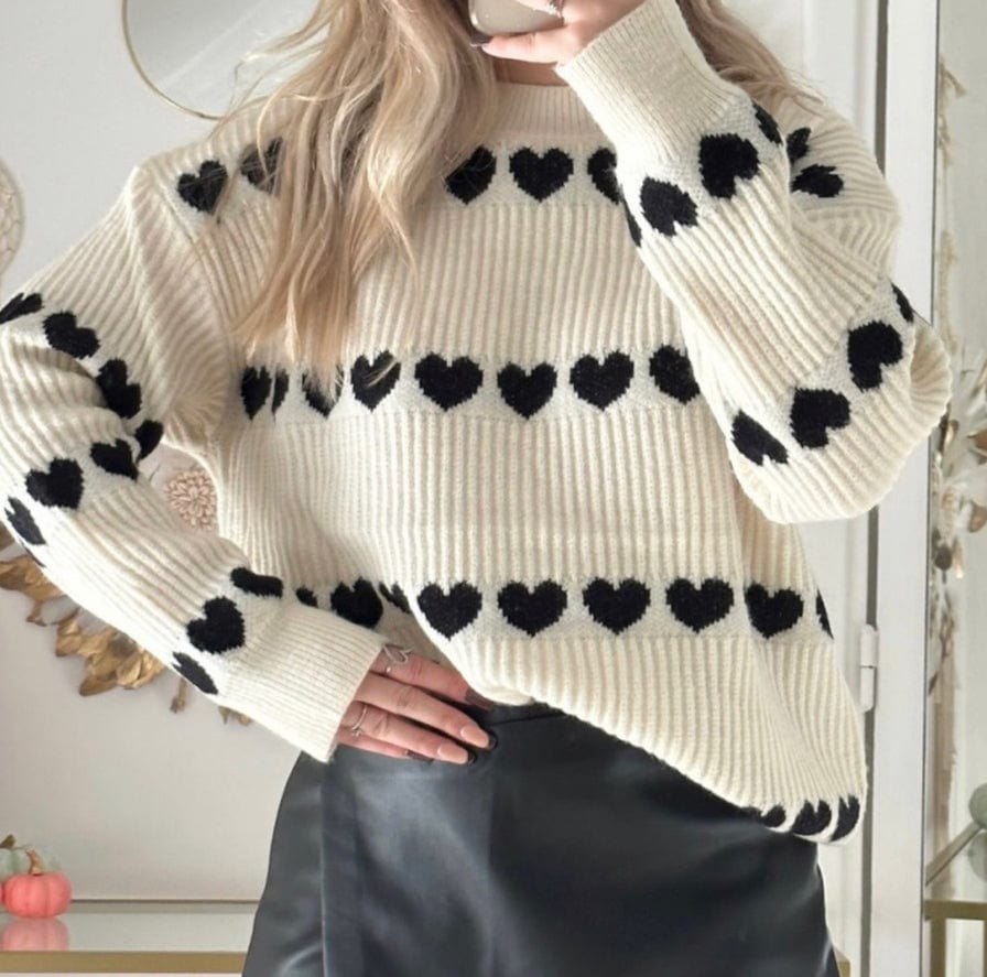 Loowie Loowie Cozy Hearts Sweater - Little Miss Muffin Children & Home