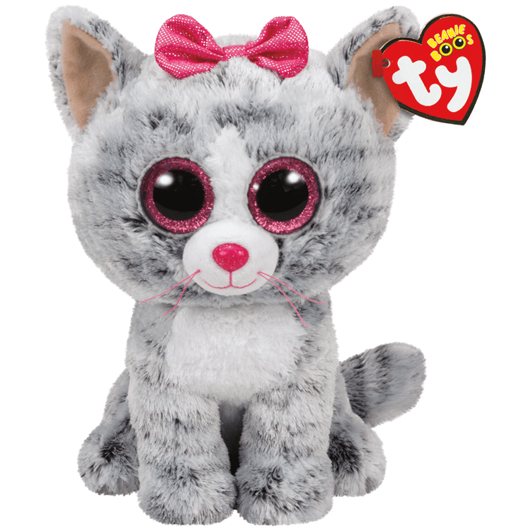 Ty Inc Ty Inc Kiki Grey Striped Cat - Little Miss Muffin Children & Home