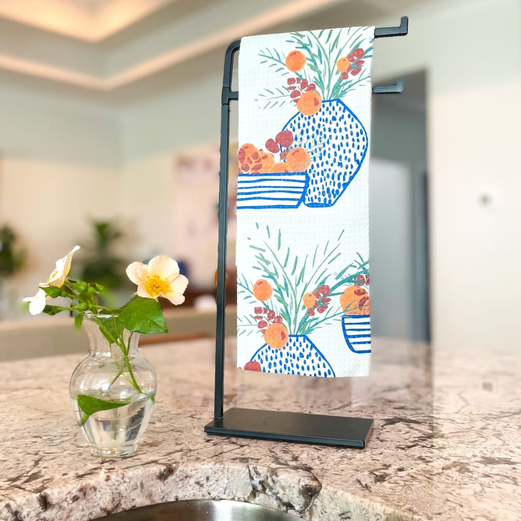 Citrus & Sprigs Tea Towel