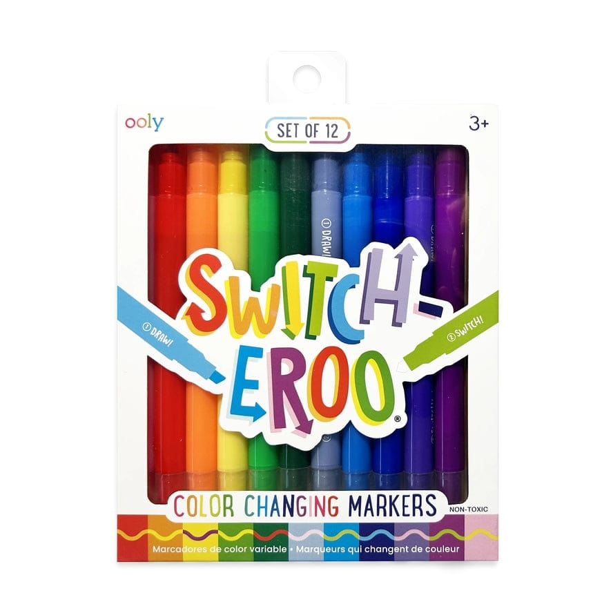 Ooly Ooly Switch-eroo! Color-Changing Markers, Set of 12 - Little Miss Muffin Children & Home