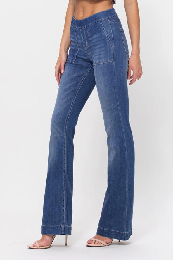 Cello Jeans Mid Rise Flare Pull On with Surplus Pockets - Little Miss Muffin Children & Home