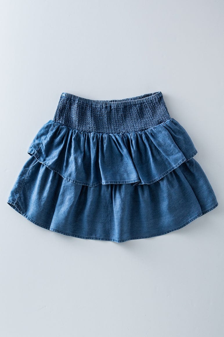 Urban Daizy Urban Daizy Tiered Ruffle Smocked Waist Skirt - Little Miss Muffin Children & Home