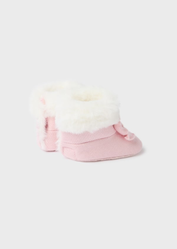 Mayoral Usa Inc Mayoral Faux Fur Knit Bootie - Little Miss Muffin Children & Home