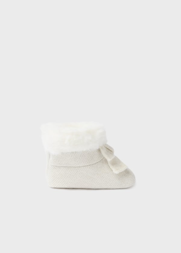 Mayoral Usa Inc Mayoral Faux Fur Knit Bootie - Little Miss Muffin Children & Home