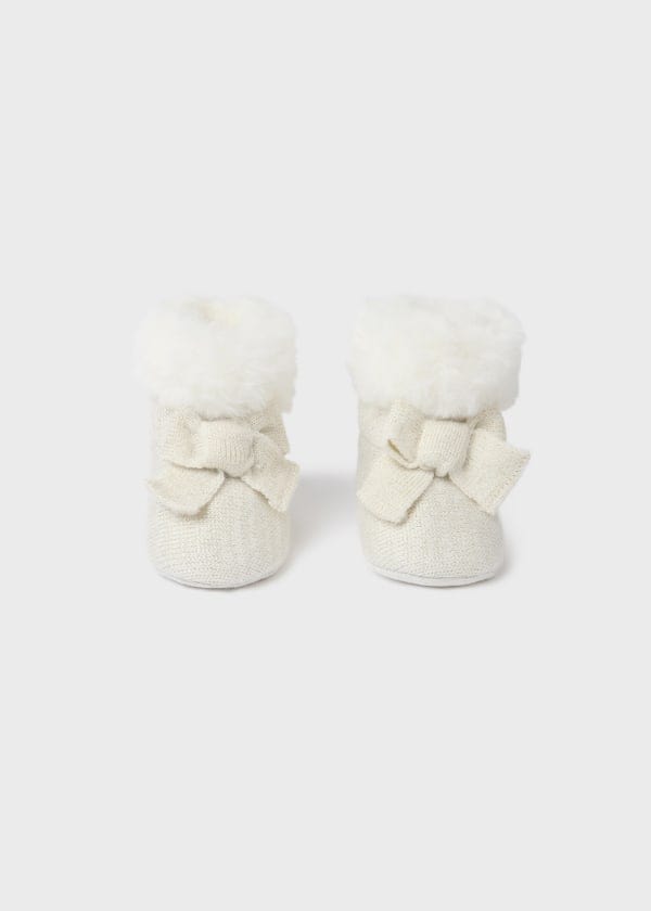 Mayoral Usa Inc Mayoral Faux Fur Knit Bootie - Little Miss Muffin Children & Home