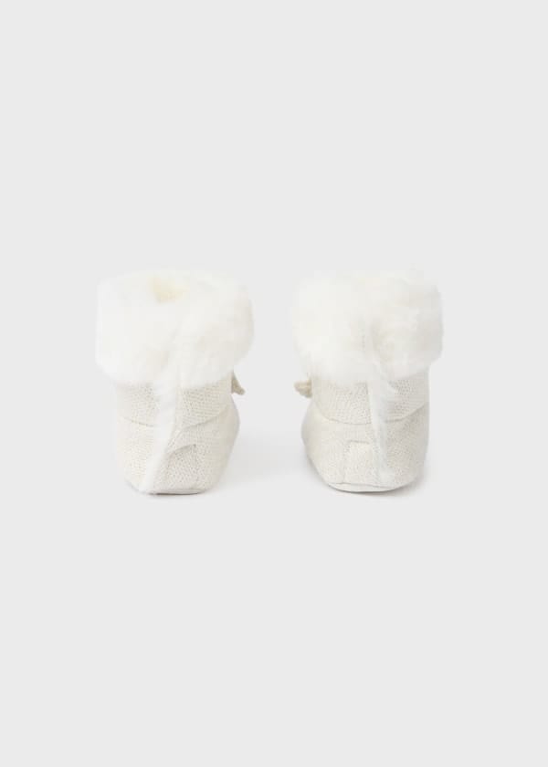 Mayoral Usa Inc Mayoral Faux Fur Knit Bootie - Little Miss Muffin Children & Home