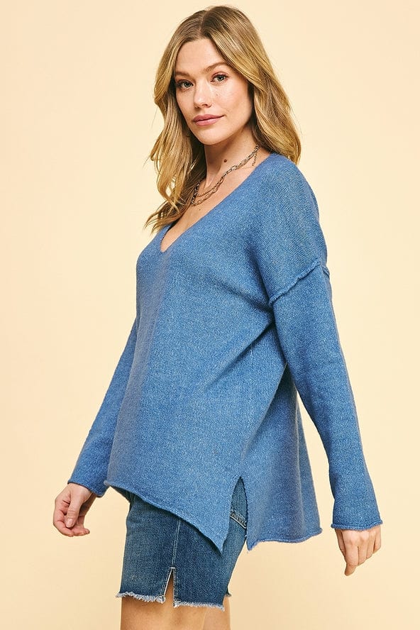 Pinch Pinch Soft V-Neck Knit Sweater - Little Miss Muffin Children & Home