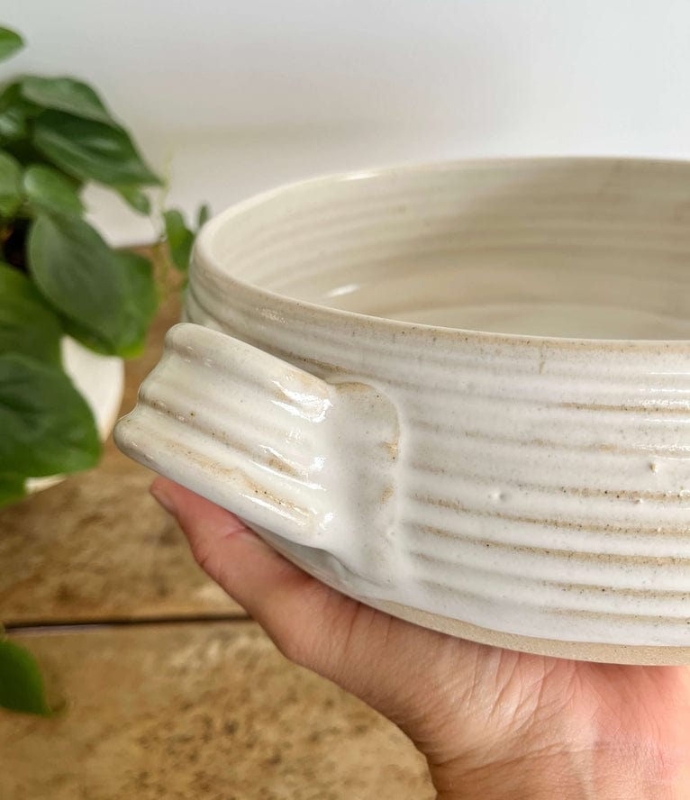 Coastal Clay Co Coastal Clay Co Deep Baker Casserole Dish Summer Meals, White - Little Miss Muffin Children & Home