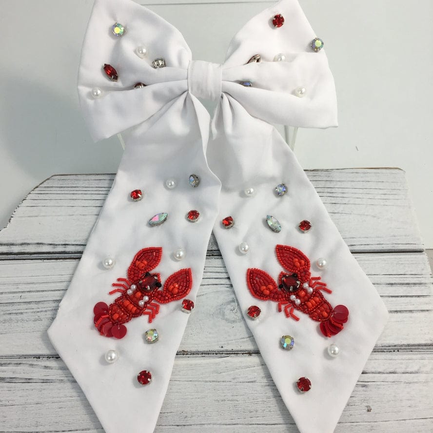 SongLily SongLily Beaded Crawfish Hairbow - Little Miss Muffin Children & Home