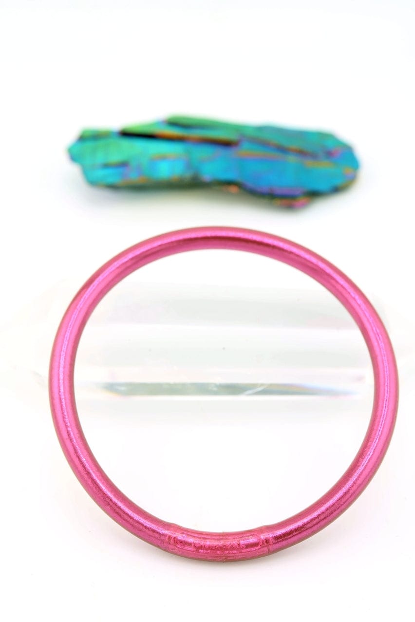 Single Rainbow Thai Buddhist Temple Bracelet, Mantra Bangle, Cordovan