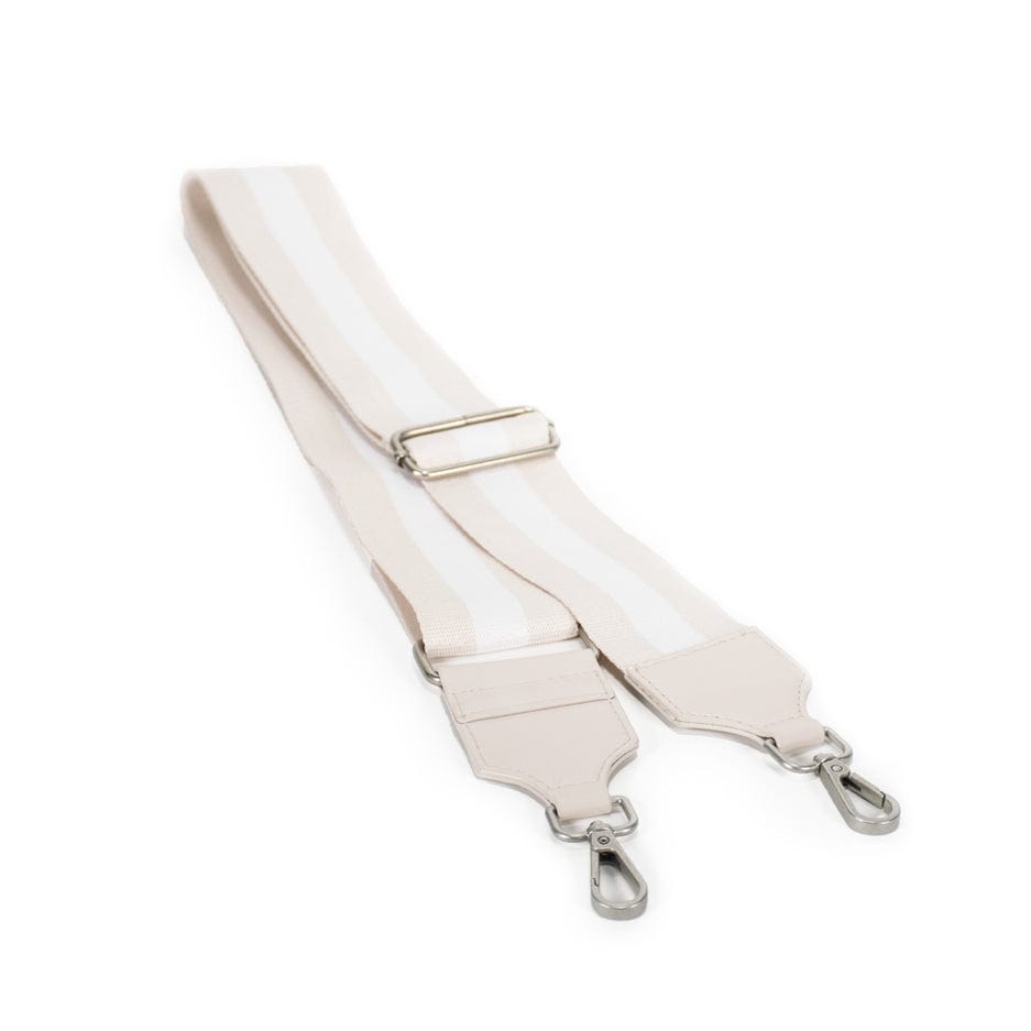 Quilted Koala Quilted Koala Tan and Cream Stripe Strap - Little Miss Muffin Children & Home