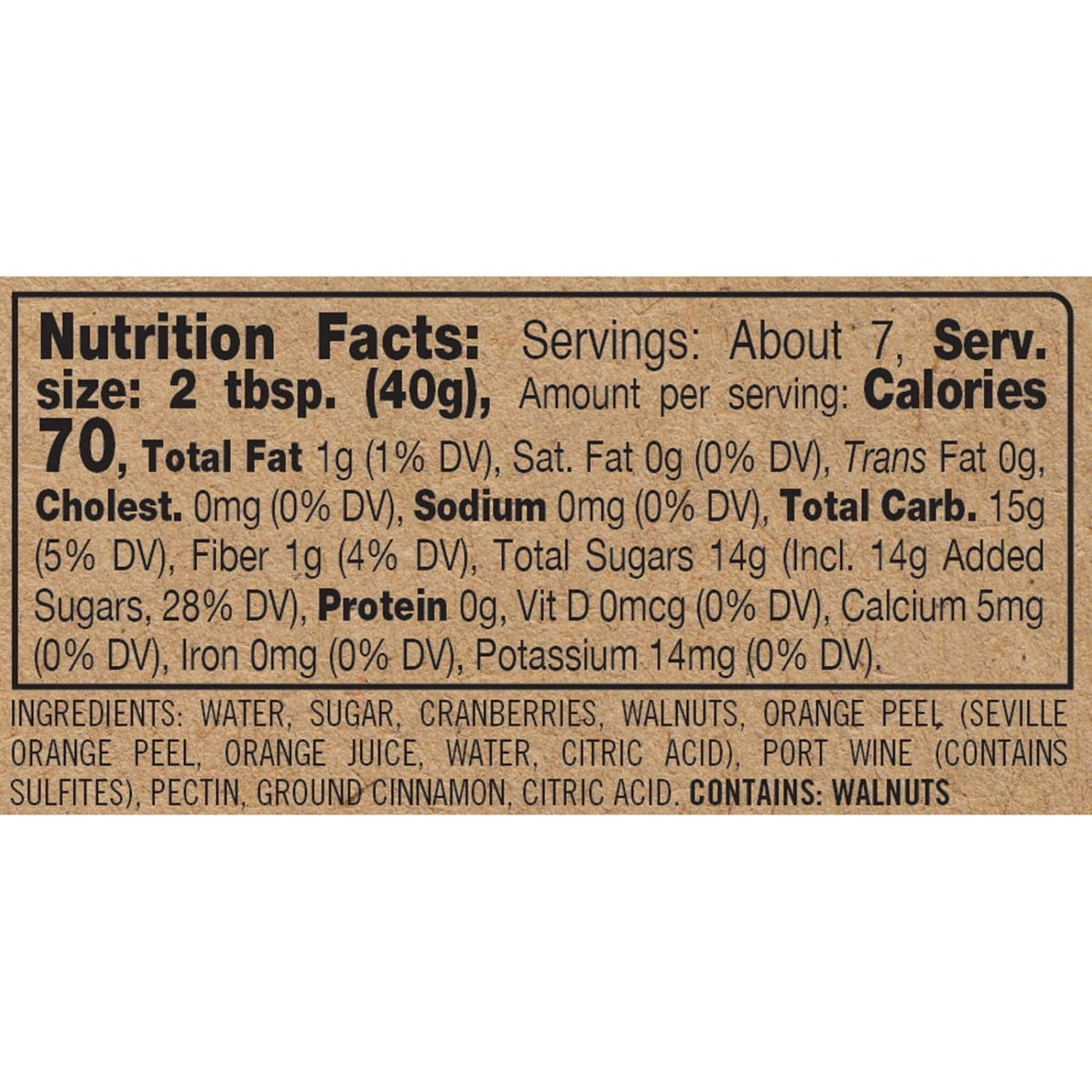 Creative Co-op Creative Co-op Walnut Cranberry Relish, 9.5 oz by Finch + Fennel - Little Miss Muffin Children & Home