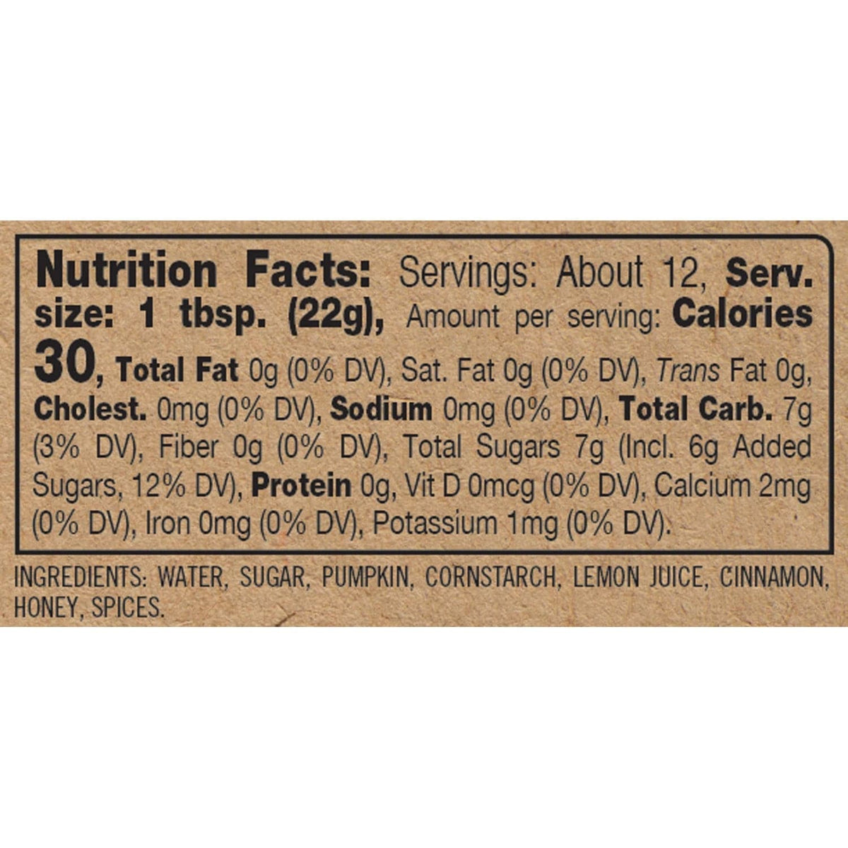 Creative Co-op Creative Co-op Pumpkin Honey Butter, 9.5 oz by Finch + Fennel - Little Miss Muffin Children & Home