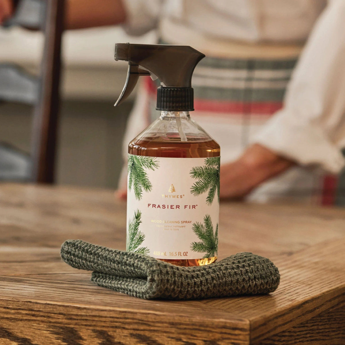 Thymes Frasier Fir Wood Cleaning Spray, alternate view 2