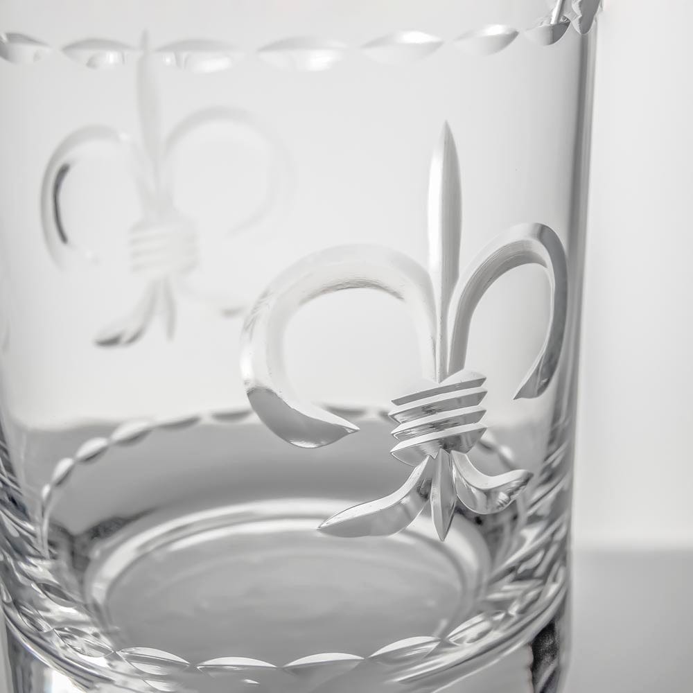 Rolf Glass Rolf Glass Fleur De Lis 13oz Double Old Fashioned Glass - Little Miss Muffin Children & Home