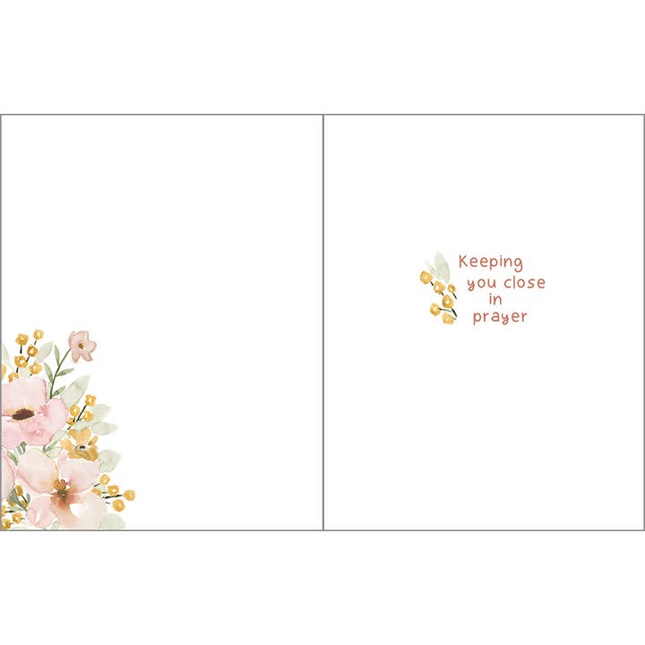 floral i am with you card