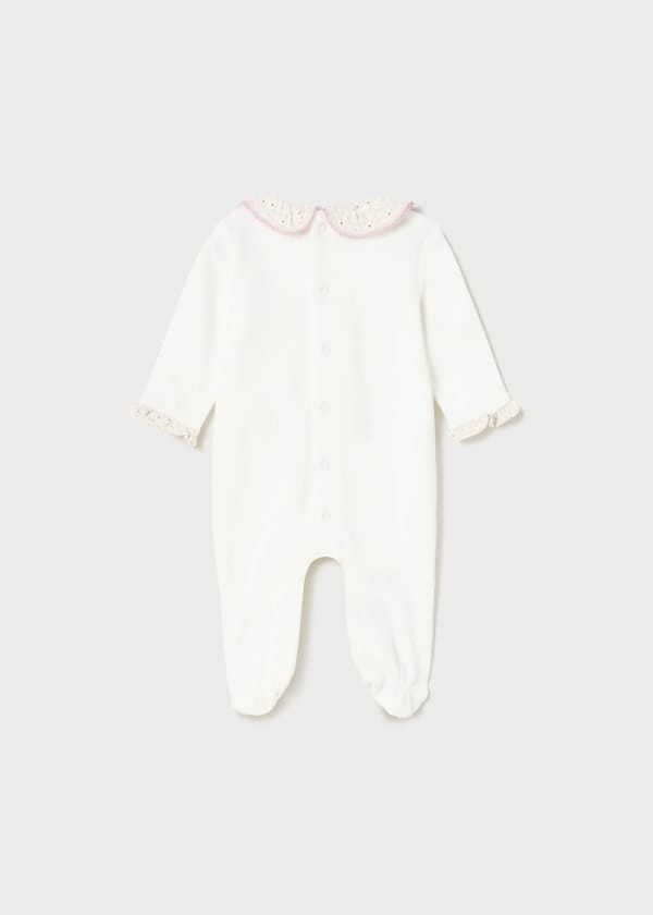 Mayoral Usa Inc Mayoral Footed Velour One-Piece - Little Miss Muffin Children & Home