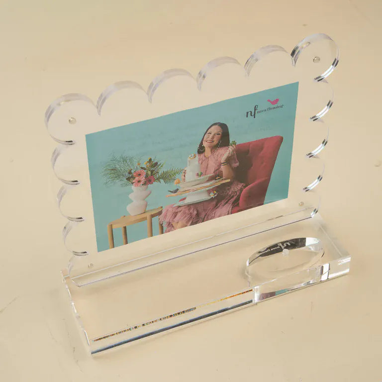 Clearly A-nora-ble Scalloped Acrylic Frame