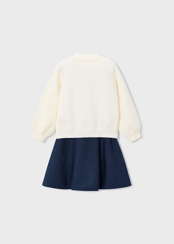 Mayoral Usa Inc 2 Piece Knit Skirt & Sweater Set in Petroleum - Little Miss Muffin Children & Home