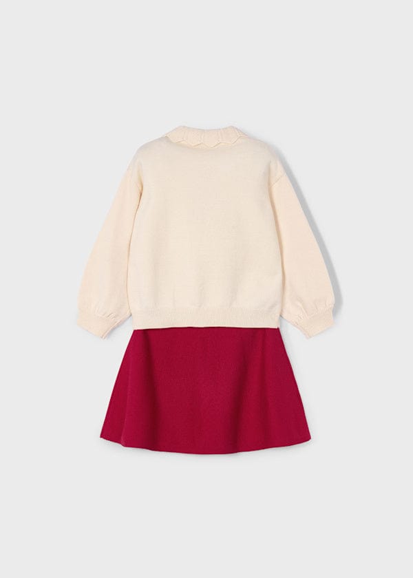 Mayoral Usa Inc 2 Piece Knit Skirt & Sweater Set in Red - Little Miss Muffin Children & Home