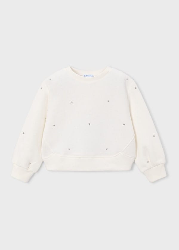 Rhinestone Studded Sweatshirt