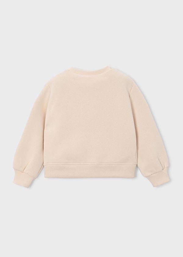 Sequin Heart Applique Sweatshirt