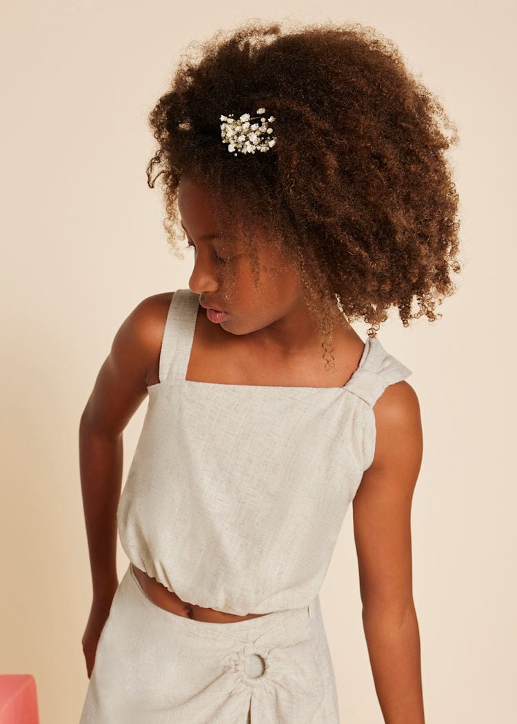 Mayoral Usa Inc Mayoral Asymmetrical Bow Shoulder Top - Little Miss Muffin Children & Home