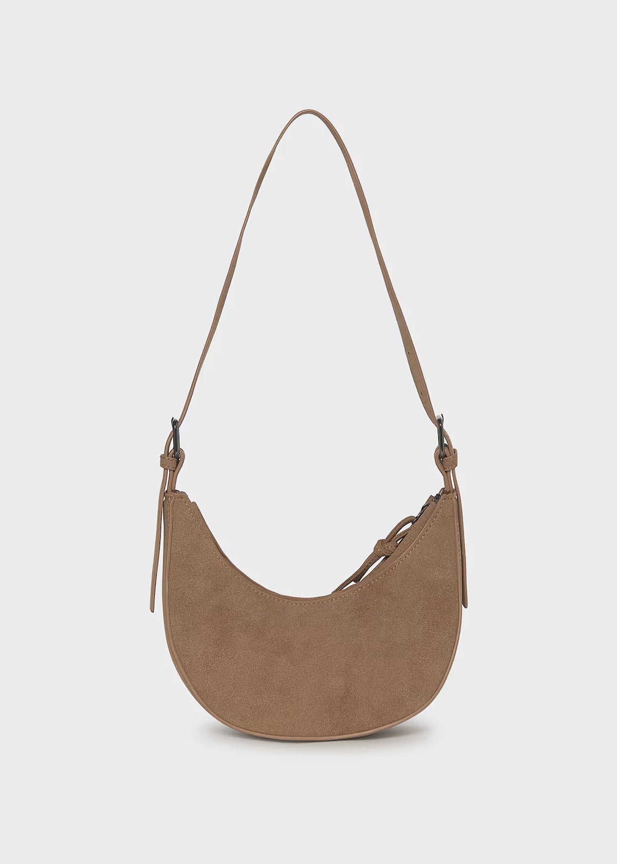 Suede Crescent Bag, 2 Colors Available