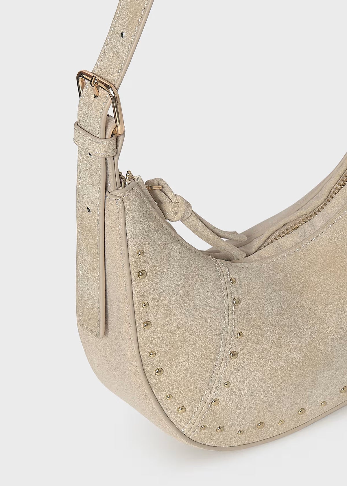 Suede Crescent Bag, 2 Colors Available