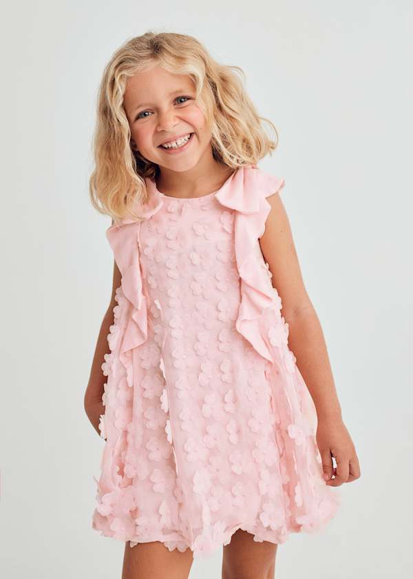 Abel & Lula Abel & Lula Bambula Dress with 3D Flowers - Little Miss Muffin Children & Home