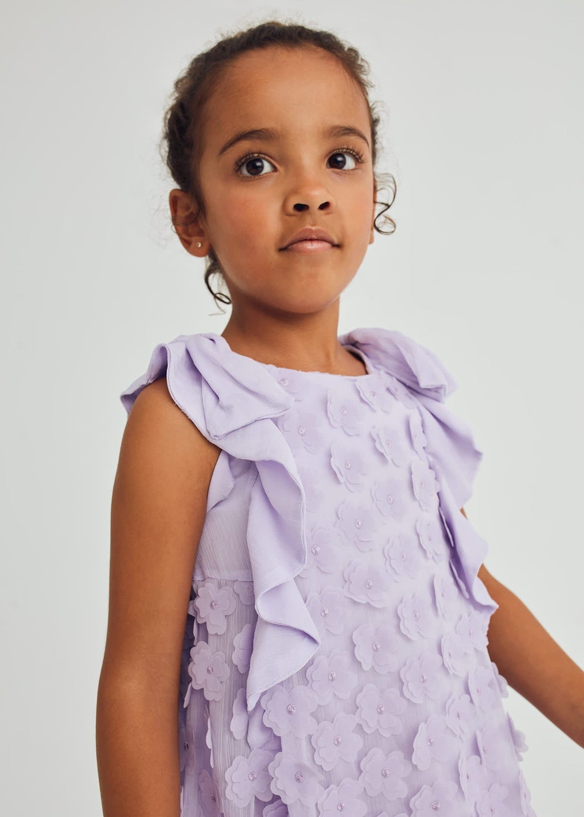 Abel & Lula Abel & Lula Bambula Dress with 3D Flowers - Little Miss Muffin Children & Home