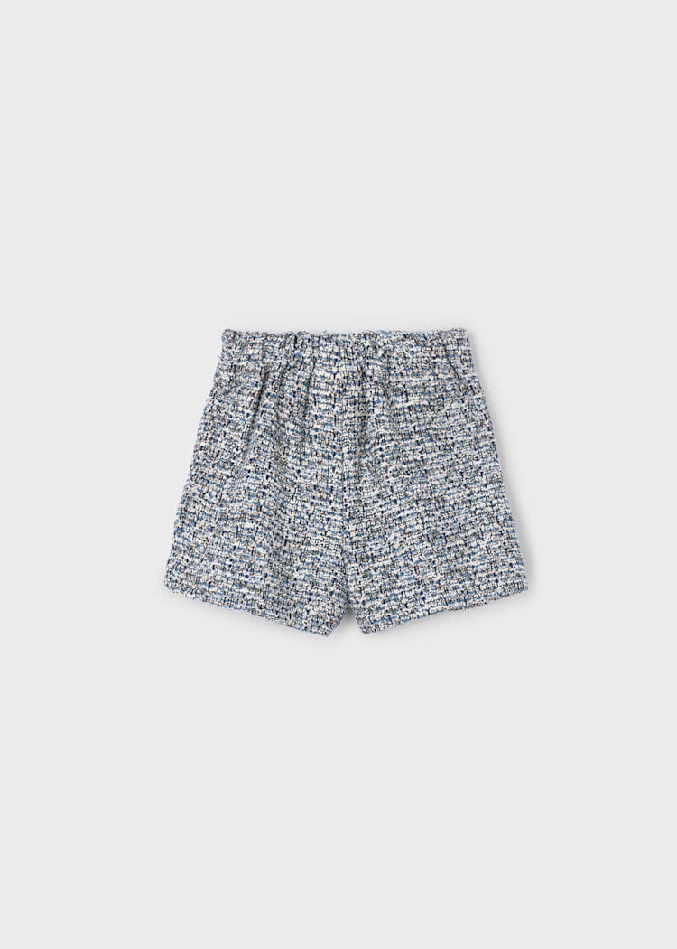 Mayoral Usa Inc Dressy Pleated Bow Shorts in Ocean - Little Miss Muffin Children & Home