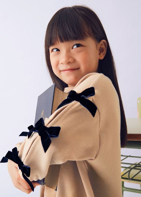 Mayoral Usa Inc Bow Sweatshirt & Leggings Set in Navy - Little Miss Muffin Children & Home