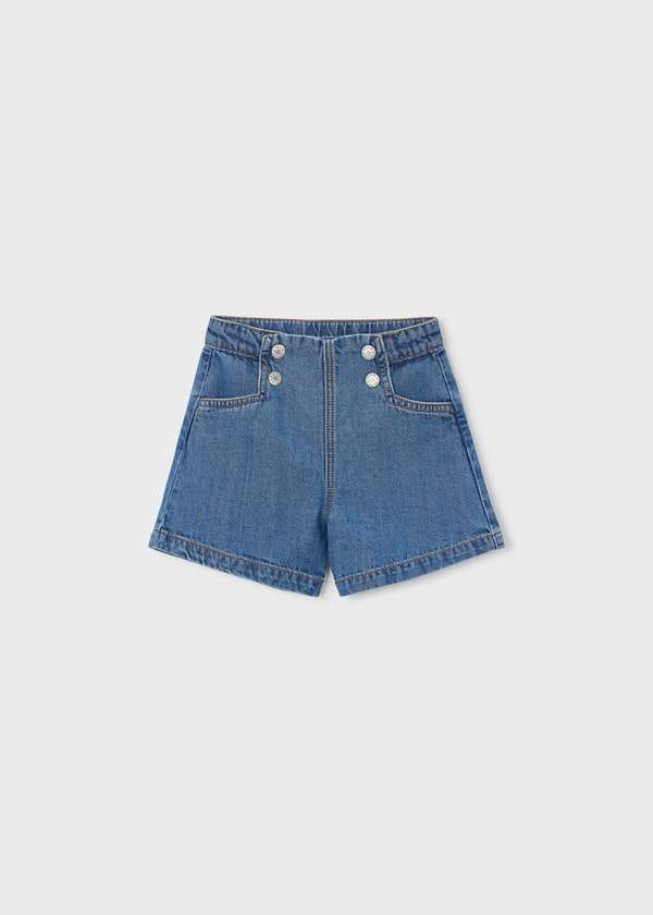 Denim Shorts in Dark Denim