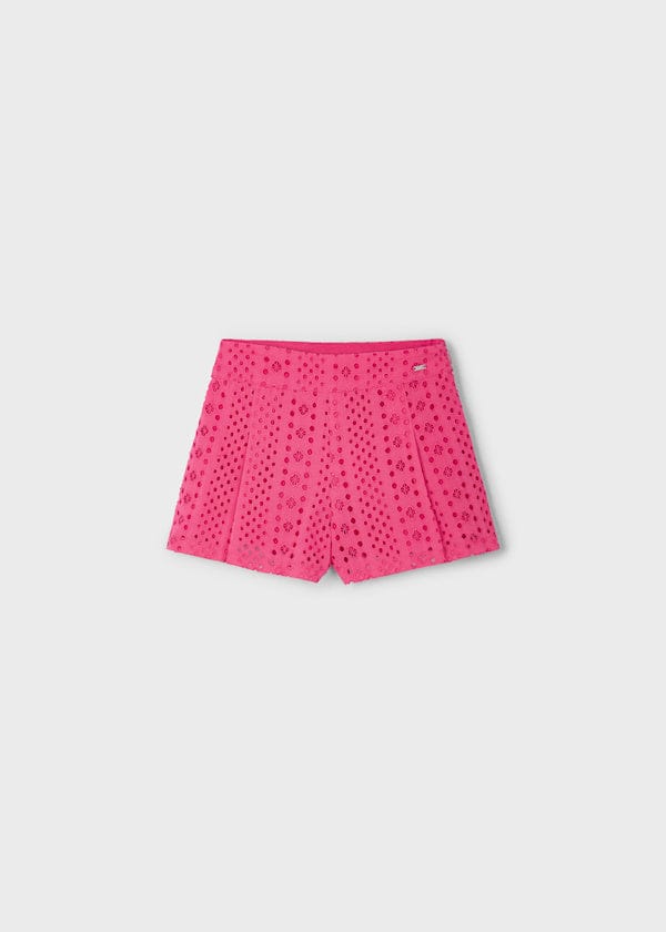 Mayoral Usa Inc Mayoral Eyelet Shorts in Peony - Little Miss Muffin Children & Home