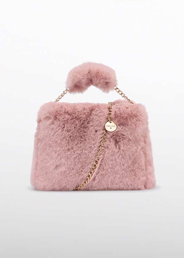 Abel & Lula Faux Fur Handbag in Petal - Little Miss Muffin Children & Home